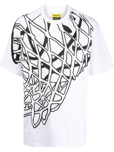 T-shirt con stampa 399001085 WHITE MARKET 