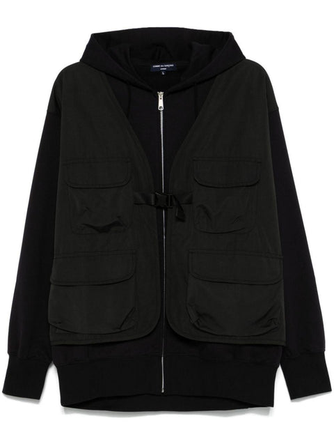 Giacca con tasche e cappuccio HNT011051 1BLACK COMME DES GARÇONS HOMME 
