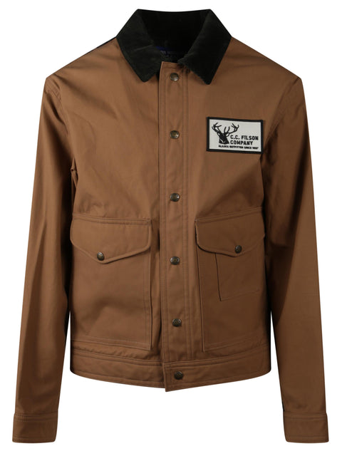 Giubbino in cotton oxfrod con inserto in lana check by Filson WPJ014051 1BEIGE JUNYA WATANABE 