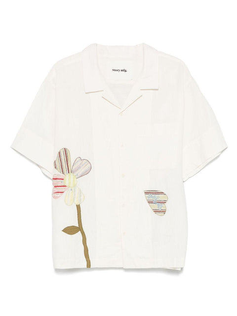 Camicia Greetings Shirt regular fit SSS25SHGRECOLEPS ECRUPANSY STORY MFG 