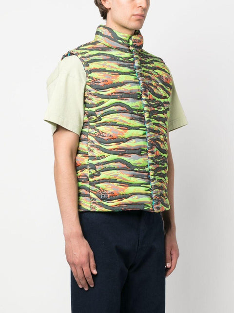 Gilet con stampa all-over