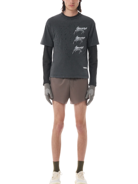 T-shirt MothTech 11006ABLG1 AGEDBLACK SATISFY 