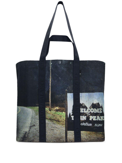 Borsa a spalla con stampa