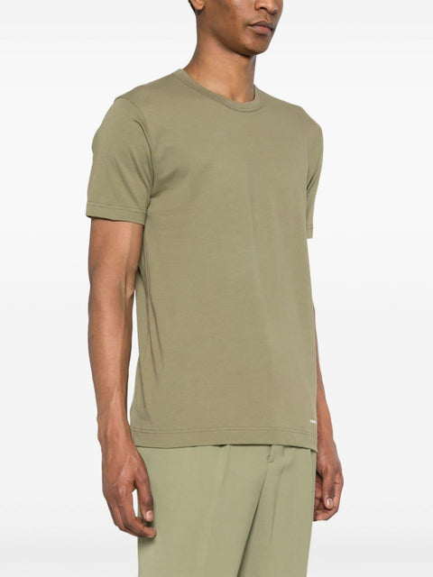 T-shirt con logo FMT020S24 3KHAKI COMME DES GARÇONS SHIRT 