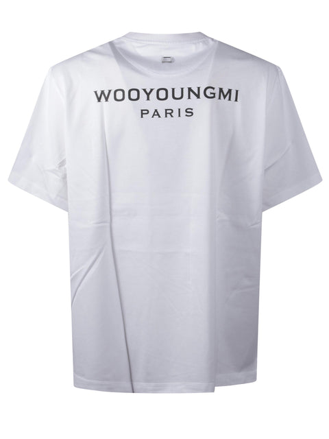 T-shirt manica corta con logo W253TS07 701W WOOYOUNGMI 