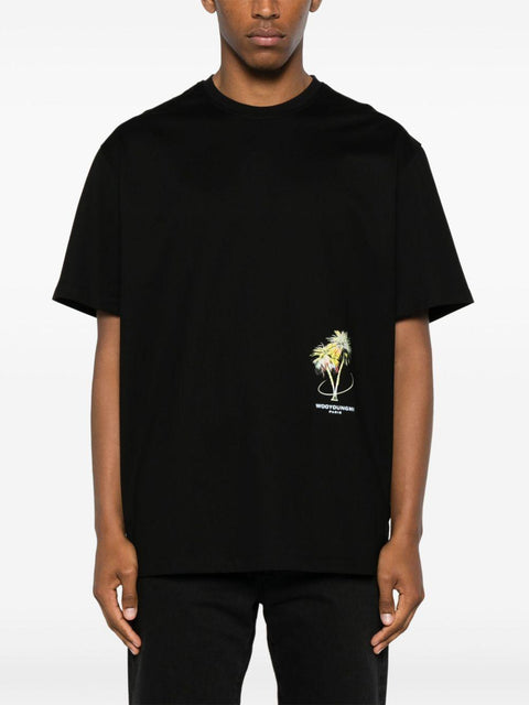 T-shirt Palm Tree W251TS04 718B WOOYOUNGMI 
