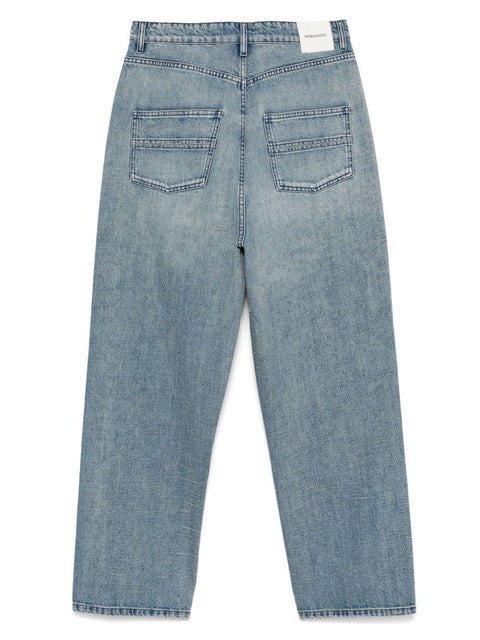 Denim Hand Pilled Wide