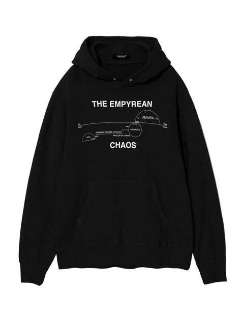 Felpa con cappuccio con stampa UC2E4893 BLACK UNDERCOVER 