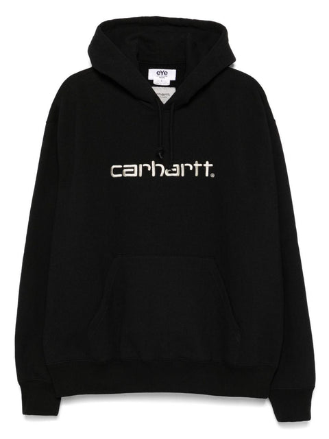 Felpa con cappuccio e logo WOT901100 1BLACKBEIGE JUNYA WATANABE X CARHARTT 