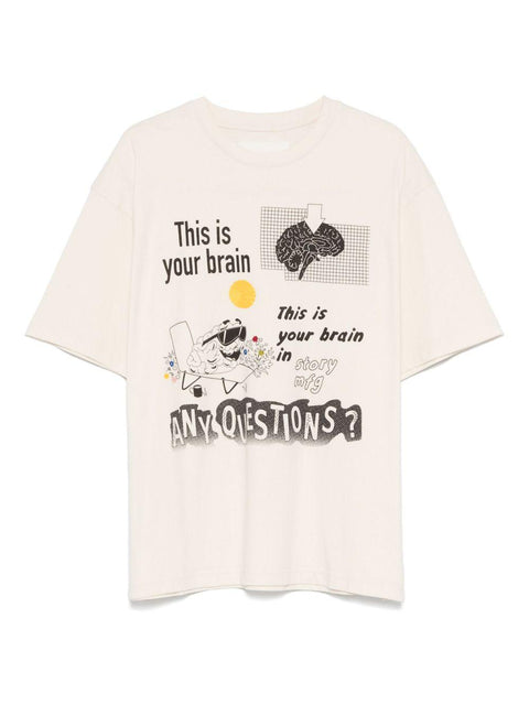 T-shirt Grateful Tee SSS25TSGRACOTEWS ECRUWISHYOUWEREHERE STORY MFG 