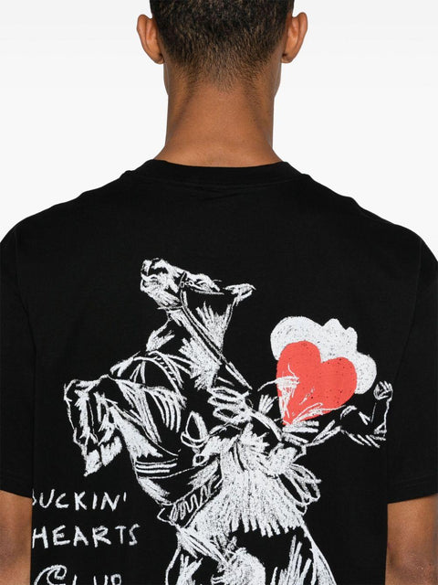 T-shirt Pepe manica corta con grafica fronte retro