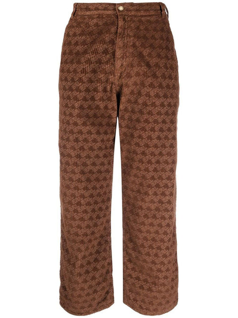 Pantalone con texture ERL05P001 BROWN1 ERL 