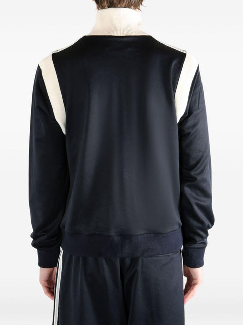 Maglia full zip "WB Twill TT" KD0307 NTNAVY ADIDAS BY WALES BONNER 
