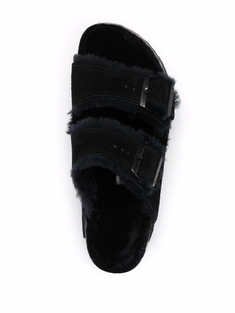 Ciabatta Shearling Arizona, pelle scamosciata