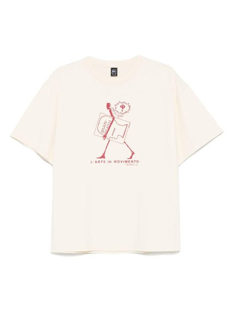 T-shirt Movimento BDP25T00O044 CREAM BRAIN DEAD 