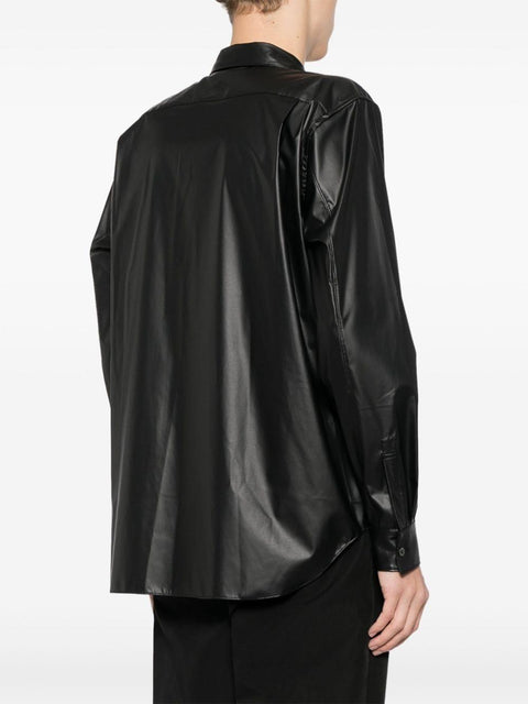 Camicia in ecopelle