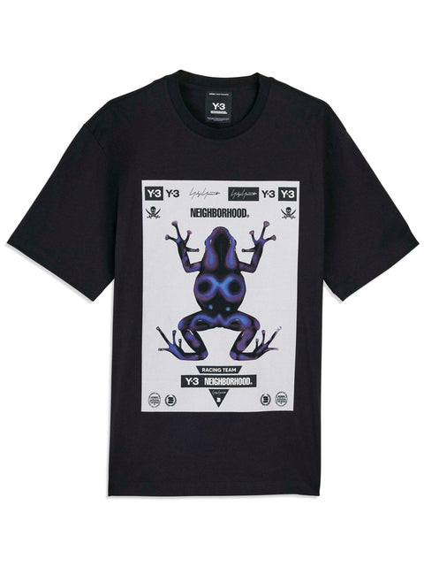 T-shirt con logo JW6998 BLACK Y-3 X NEIGHBORHOOD X DAINESE 