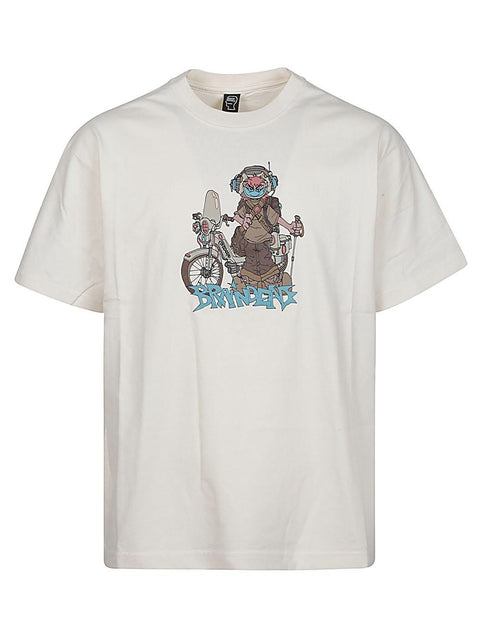 T-shirt con stampa T00003845WH NATURAL BRAIN DEAD 