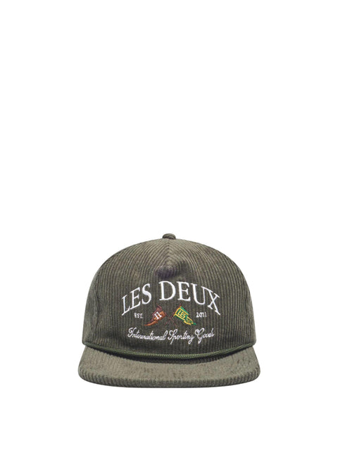 Baseball cap "Ivy League" in velluto con logo 1000525 515 LES DEUX 
