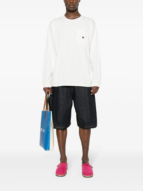 T-shirt a maniche lunghe RW351 WHITE NEEDLES 