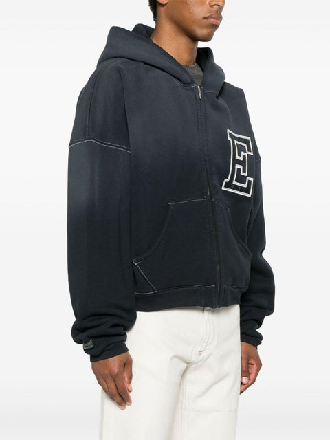 Felpa Varsity Oversized Zip-Up Hoodie Knit