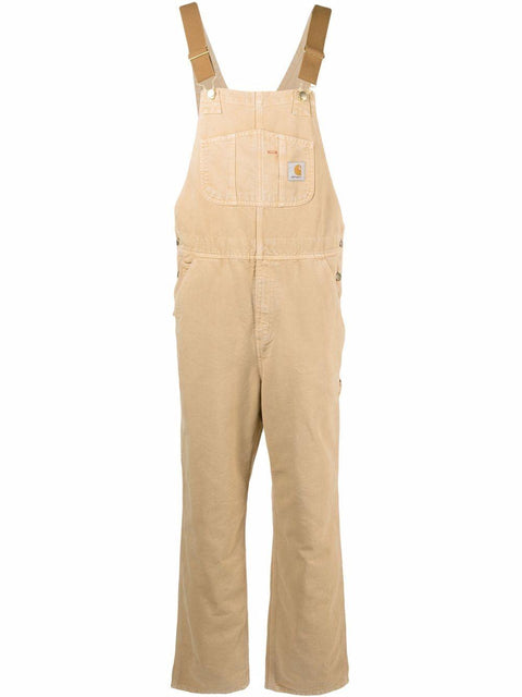 Salopette in cotone con logo I026462 HZ02 CARHARTT WIP 
