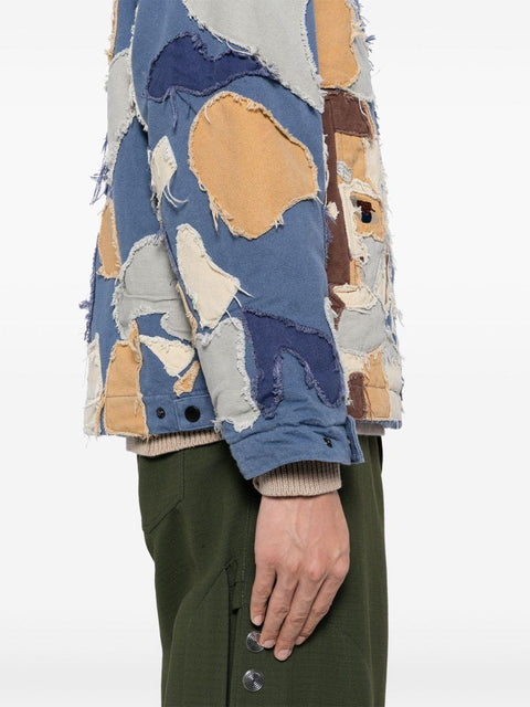 Giacca con design patchwork