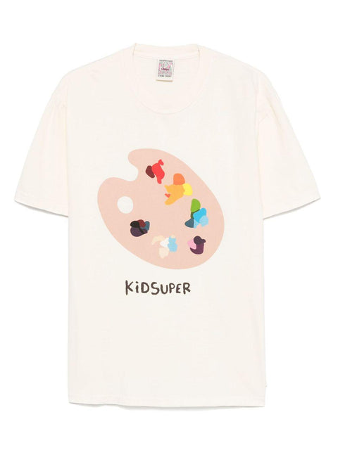 KIDSUPER TEE16PAINTERCREAM