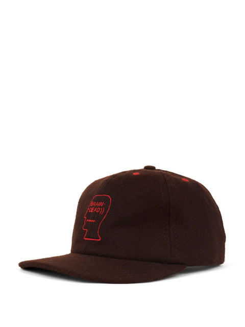 Cappello 6 Panel hat Logohead BDW24H010047 BURGUNDY BRAIN DEAD 