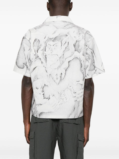 Camicia maniche corte con bottoni