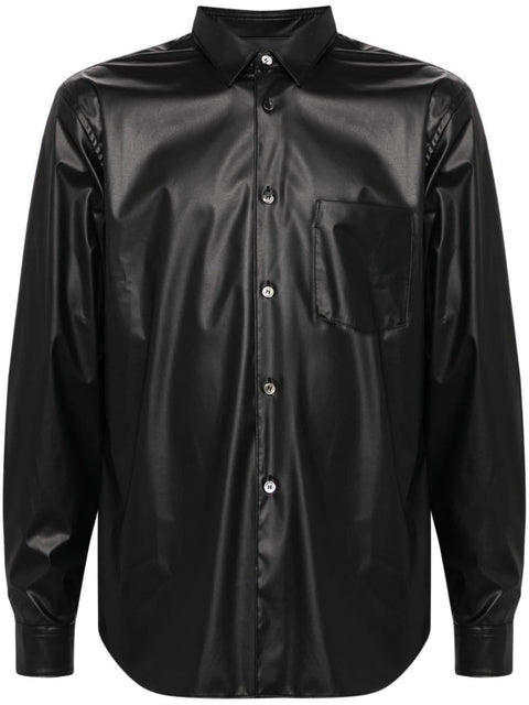 Camicia in ecopelle