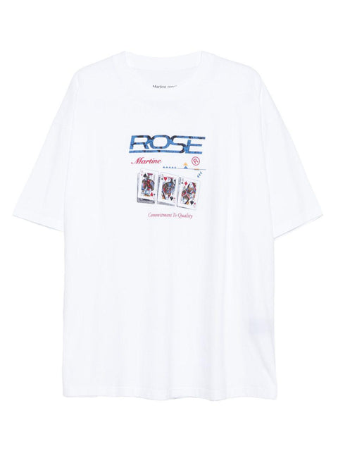 T-shirt in cotone 621JE06000F WHT MARTINE ROSE 