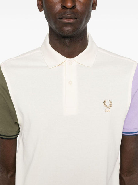 Polo con maniche bicolore FPT504051 1WHITE COMME DES GARÇONS SHIRT 