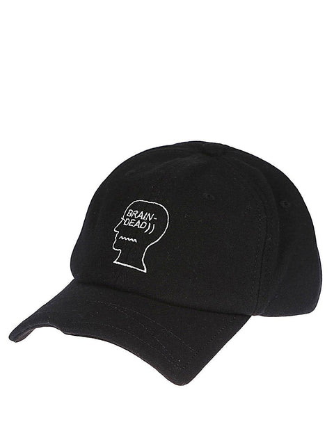 Cappello con logo H01003783BK BLACK BRAIN DEAD 