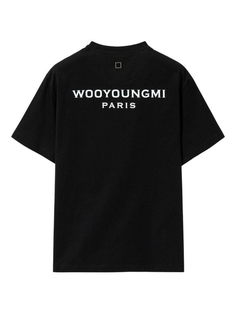 T-shirt manica corta con logo W253TS07 708B WOOYOUNGMI 