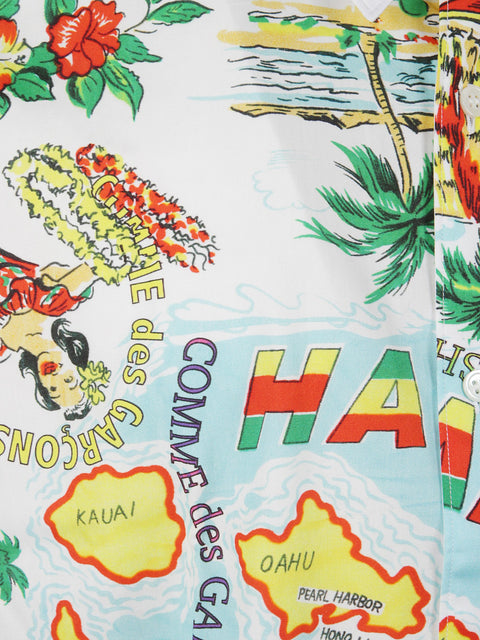 Camicia con inserti fantasia FPB060051 1WHITEMIX COMME DES GARÇONS SHIRT 