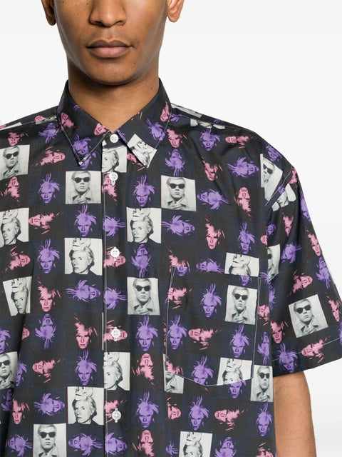 Camicia con stampa FMB002S24 1PRINTF COMME DES GARÇONS SHIRT 