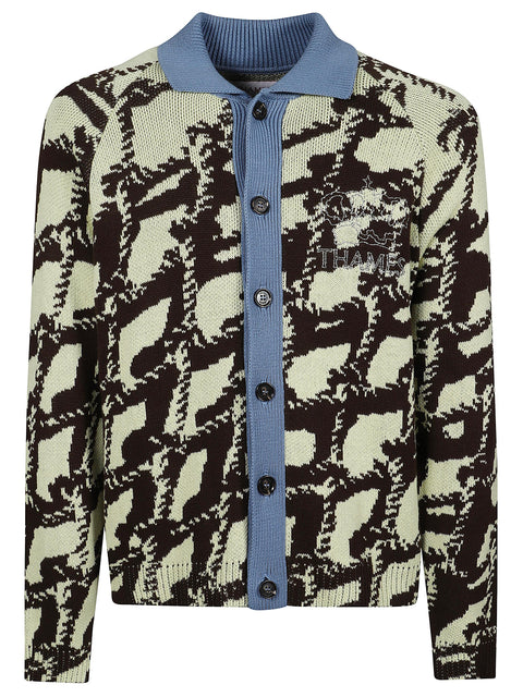 Cardigan con stampa