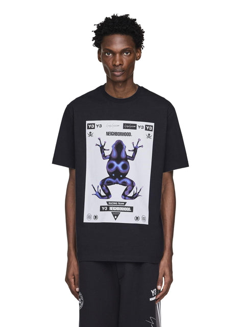 T-shirt con logo JW6998 BLACK Y-3 X NEIGHBORHOOD X DAINESE 