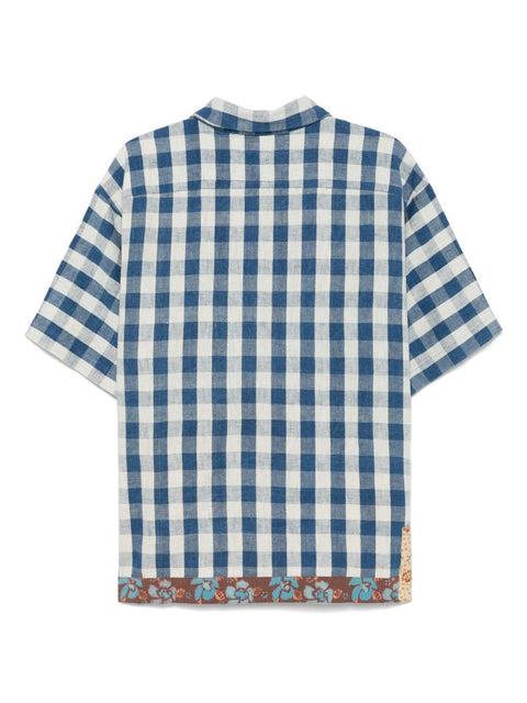 Camicia con stampa quadretti