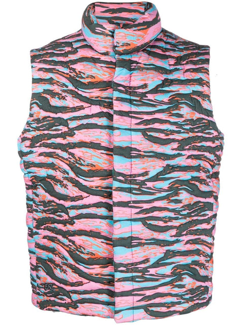 Gilet con stampa all-over