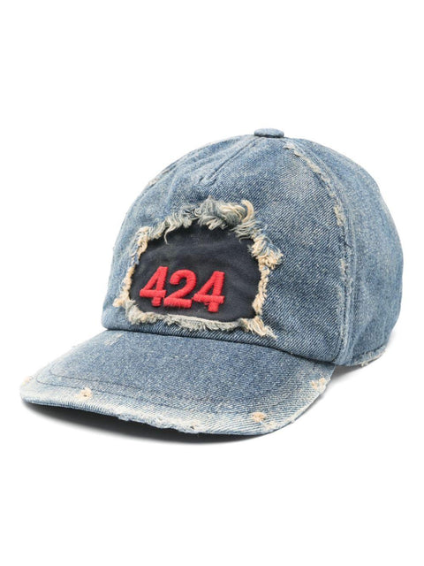 Cappello da baseball denim FFF4MY30AP TE001501 424 