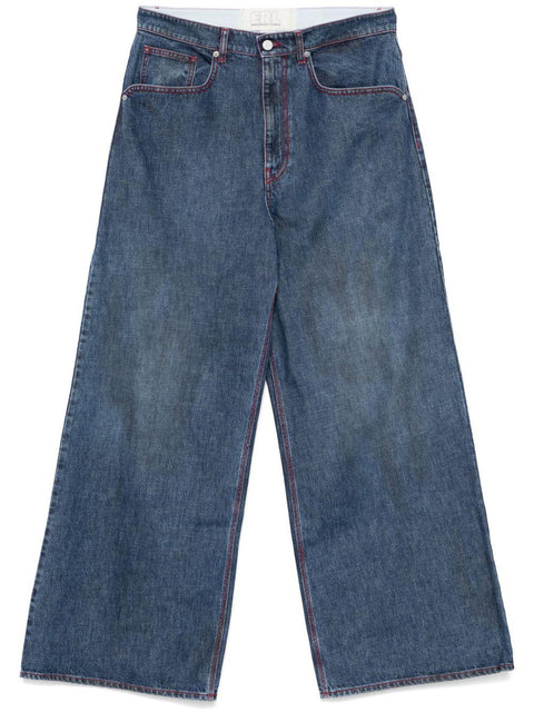 Denim Baggy Indiana Distressed Jeans