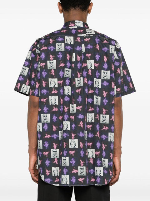 Camicia con stampa FMB002S24 1PRINTF COMME DES GARÇONS SHIRT 