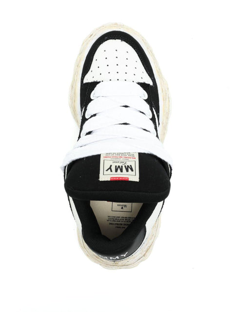 Sneaker Low-Top in tela con suola originale imbottita A13FW725 BLKWHT MAISON MIHARA YASUHIRO 