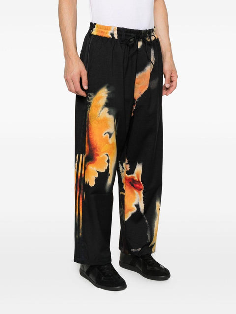 Pantalone tuta con disegno stampato KA9620 BLACK Y-3 