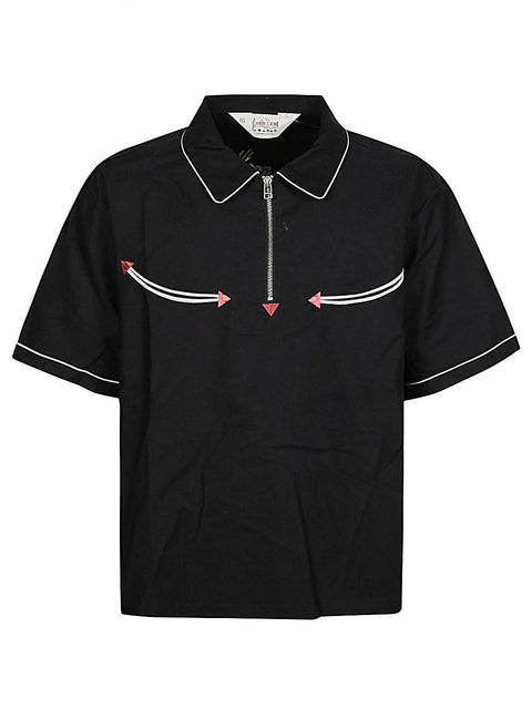 Camicia in cotone T13003651BK BLACK BRAIN DEAD 