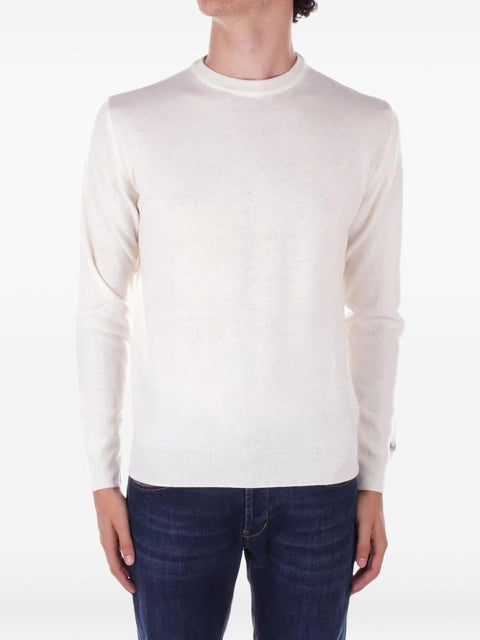 Maglione crema in lana CFWOKN0278 MRUF04698743 WOOLRICH 