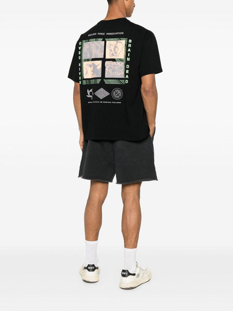 T-shirt BDP25T0O0044 WASHEDBLACK BRAIN DEAD 
